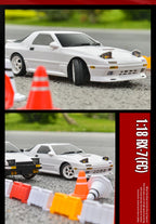 Skymaker AE86 Model LD1801 RX-7 FC LD1802 1:18 RC Drift Car 1/18 2.4G Remote Control ESP Gyroscope LED Mini RC Racing Car Toys