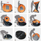 5-8 people quick opening hand throw tent waterproof camping boat tent outdoor tent fully automatic pop-up