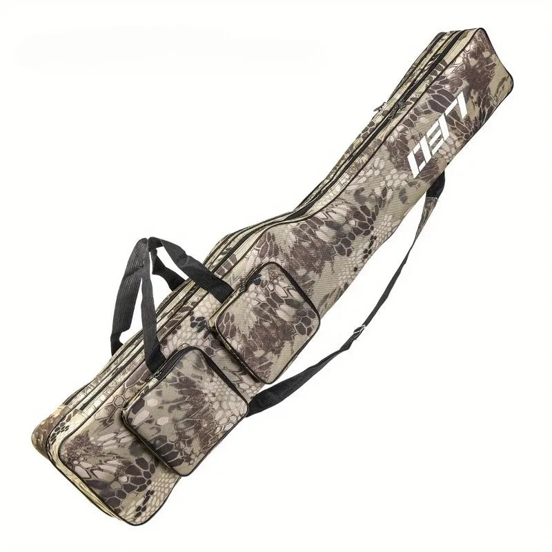 1.3m 2-layer Foldable Large Belly Sea Fishing Bag Portable Large Capacity Fishing Tackle Storage Bag Outdoor Fishing Tool Kit