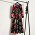 Spring Summer Women Maxi Dresses Casual Full Sleeve Floral Printed O-neck Woman Bohe Beach Party Long Dress Mujer Vestidos