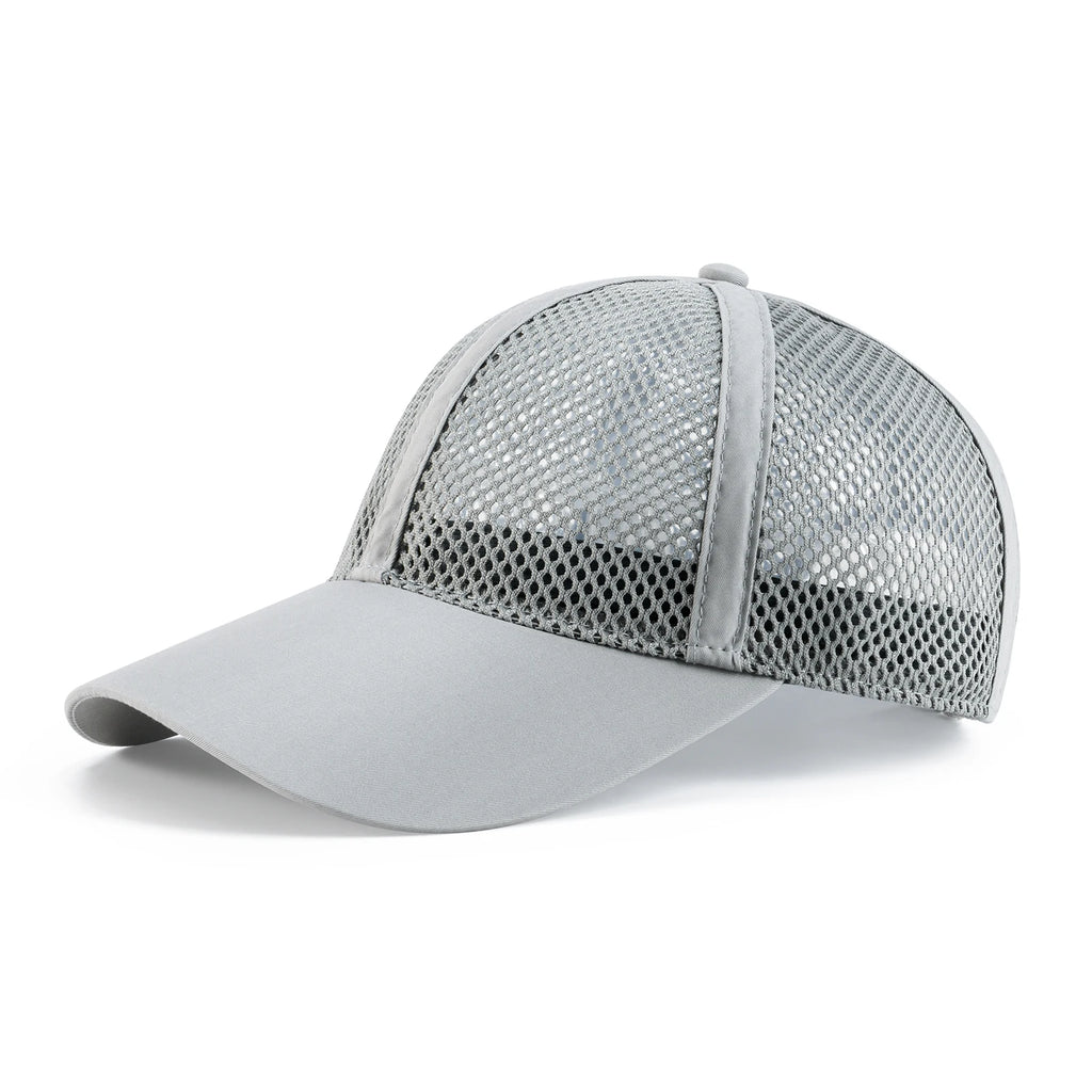 VOBOOM Breathable Full Mesh Baseball Cap for Men Women Lightweight Trucker Sports Hats  Quick Dry Outdoor Running Cap