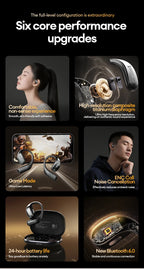 New Lenovo LE505 Wireless Bluetooth V6.0 Headphones ENC Noise Cancellation Low Latency Earbuds Long Battery Life Sport Earphones