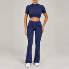 Seamless Yoga Sets Sports Fitness High Waist Hip-lifting Shapeing Trousers Backless Bra Suit Workout Gym Leggings Sets for Women