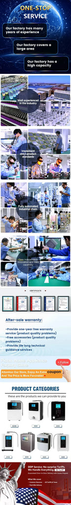 Wholesale PH 2.5-11.2 Platinum Coating 11 Plates Alkaline Water Ionizer Water Treatment Appliances Japan Kangen Water Dispenser
