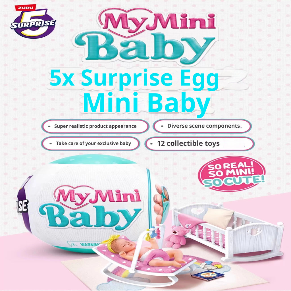 Zuru 5 Surprise My Mini Baby Miniature Baby Dolls Collectible Mystery Blind Egg 12 Styles To Collect In Stock Toy Gift For Kids