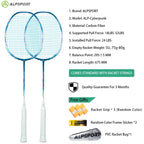 ALP ZJ2.0 Pro 4U 85g 100% Carbon Fiber + Titanium Alloy Badminton Racket Ultra-light Sports Equipment Racket Badminton Training