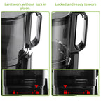BioloMix Cold Press Juicer,with 130mm Feed Chute,Fit Whole Fruits & Vegetables,High Juice Yield,BPA FREE Slow Masticating Juicer