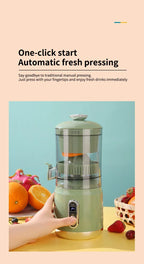 Electric Orange Juicer Portable Citrus Fruit Juice Extractor Pulp Separation Squeezer Machine USB Charge 600ml Smoothie Blender