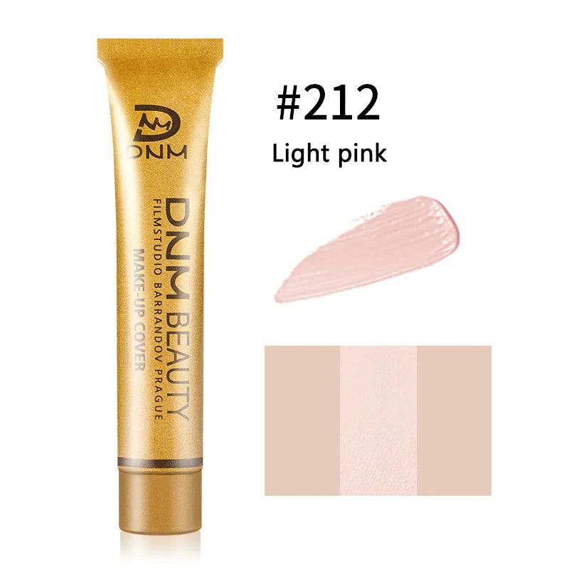 Full Skin Concealer Foundation Cream Face Professional Blemish Cover Dark Spot Tattoo Contour Makeup Liquid Concealer Cosmetic
