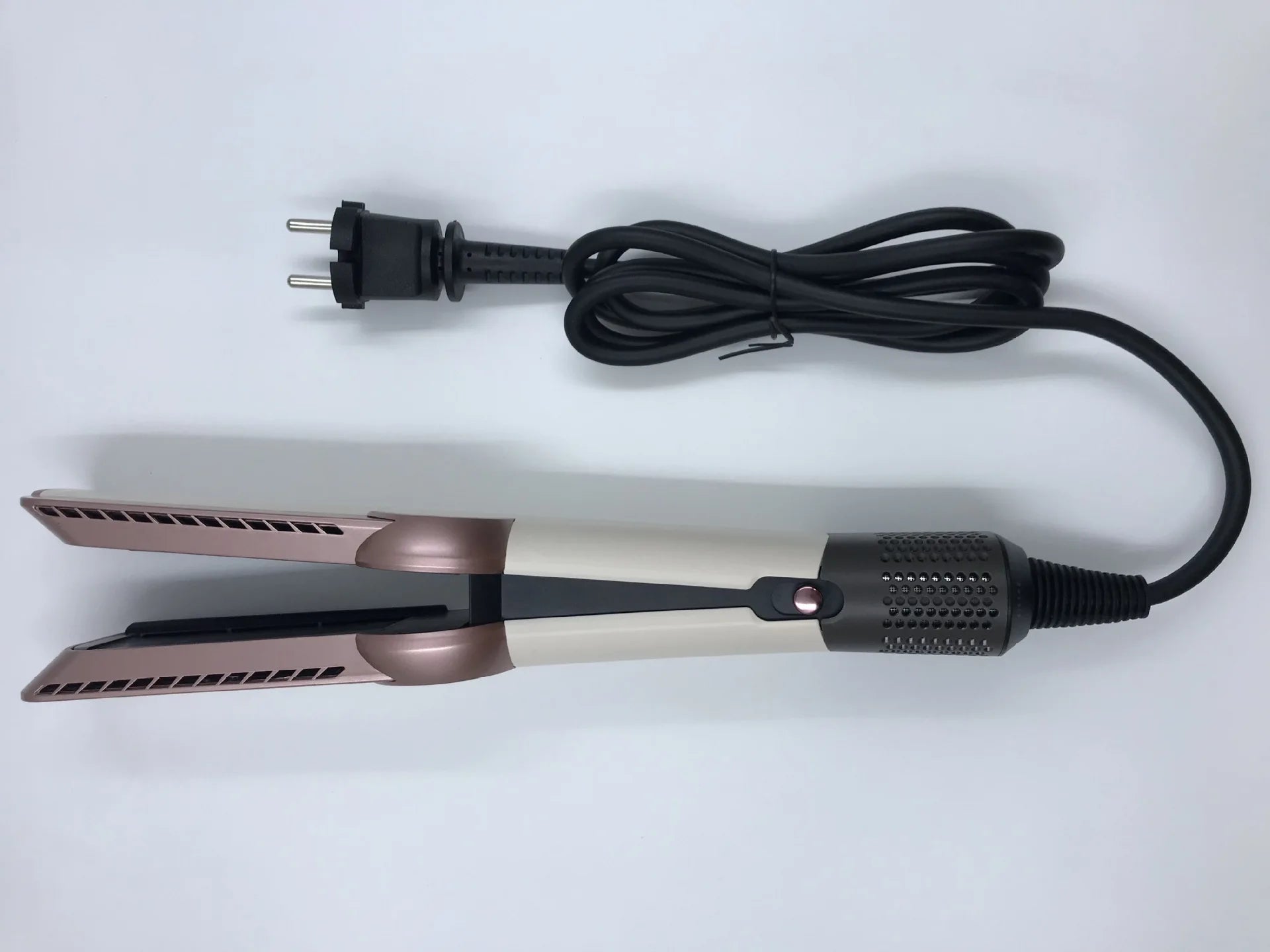 Professional 2 In 1 Hot Air Flat Iron Hair Straightener Dryer With Negative Ions Smooth Frizz-Free Hair Styling Tool