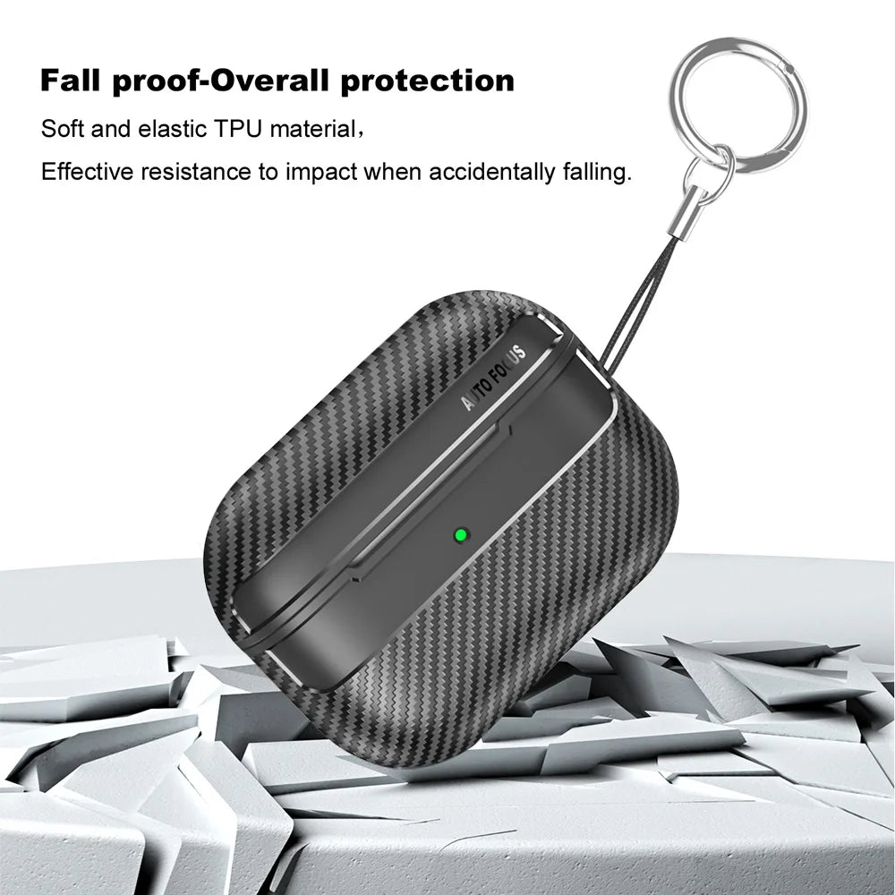 Carbon Fiber Case For AirPods Pro 2023 Wireless Earphone Case For AirPods Pro 2 3 1 Protective Cover For Air Pods Pro 2nd 3rd