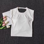 Women's Slim Fit Open Back Sports Tank Built in Fixed Cups Breathable Pilates Yoga Workout Top