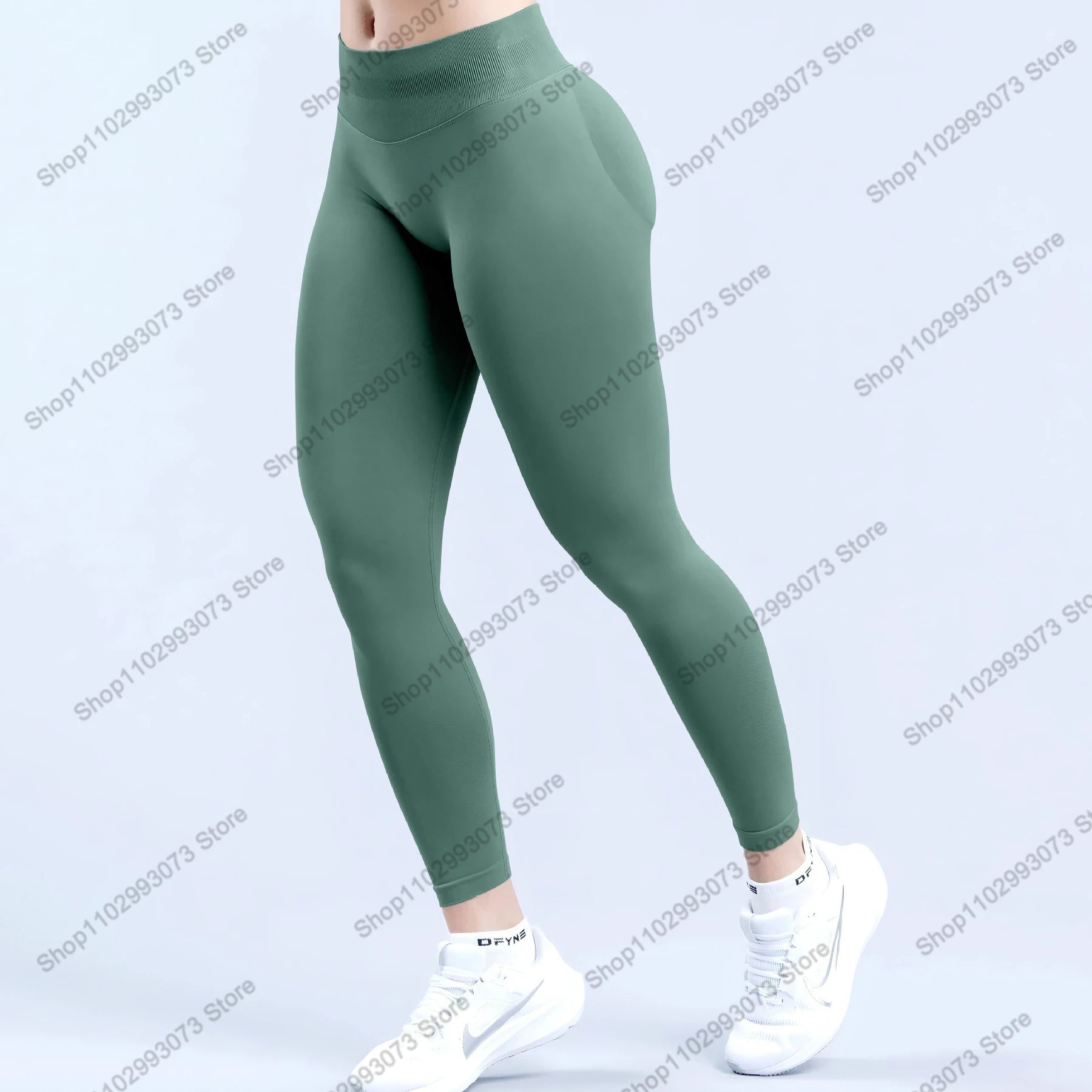 Women's High Waist Seamless Yoga Leggings Tummy Control Butt Lifting Workout Pants Soft Athletic Leggings for Gym Fitnes Running