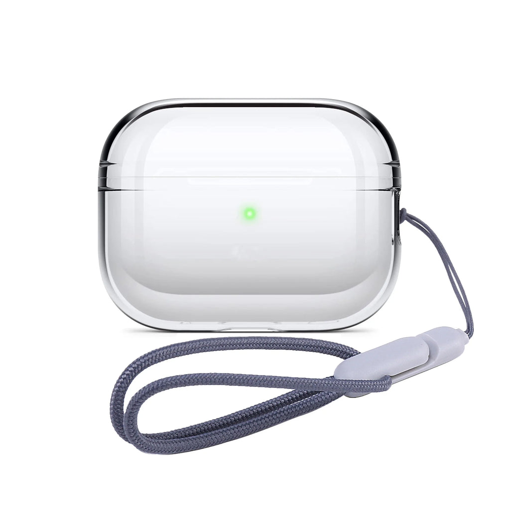 Clear Silicone Case for Airpods Pro 2 2022 Transparent Soft TPU Cover Case With Rope Earphone Accessories for Apple Airpod Pro 2