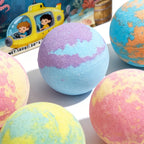 Bath Bombs for Kids Gentle Cleansing Skin Moisturizing Relax Body Exfoliating Relieve Stress Anxiety Fragrance Bubble Bath Ball