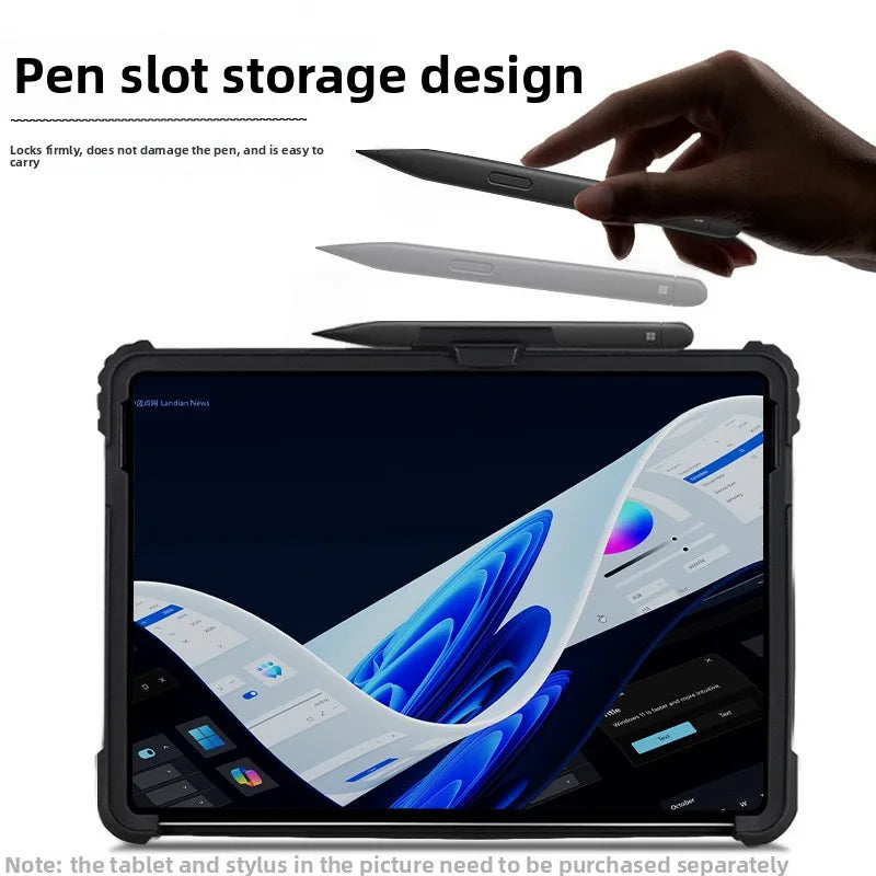 Acrylic Transparent Protective Case for 12 Inch Microsoft SurfacePro12 Tablet (2025) – Shockproof, Anti-Drop,with Shoulder Strap