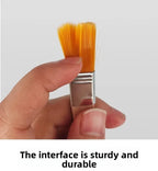 10/30PCS Multifunctional Nylon Bristle Paint Brushes Wooden Handle Art Painting Tools for Craft Creation and Household Cleaning