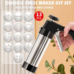 Stainless Steel Cookie gun Cake Cream Decorating Gun Cookie Making Machine Nozzles Mold Pastry Syringe Extruder Baking Tools