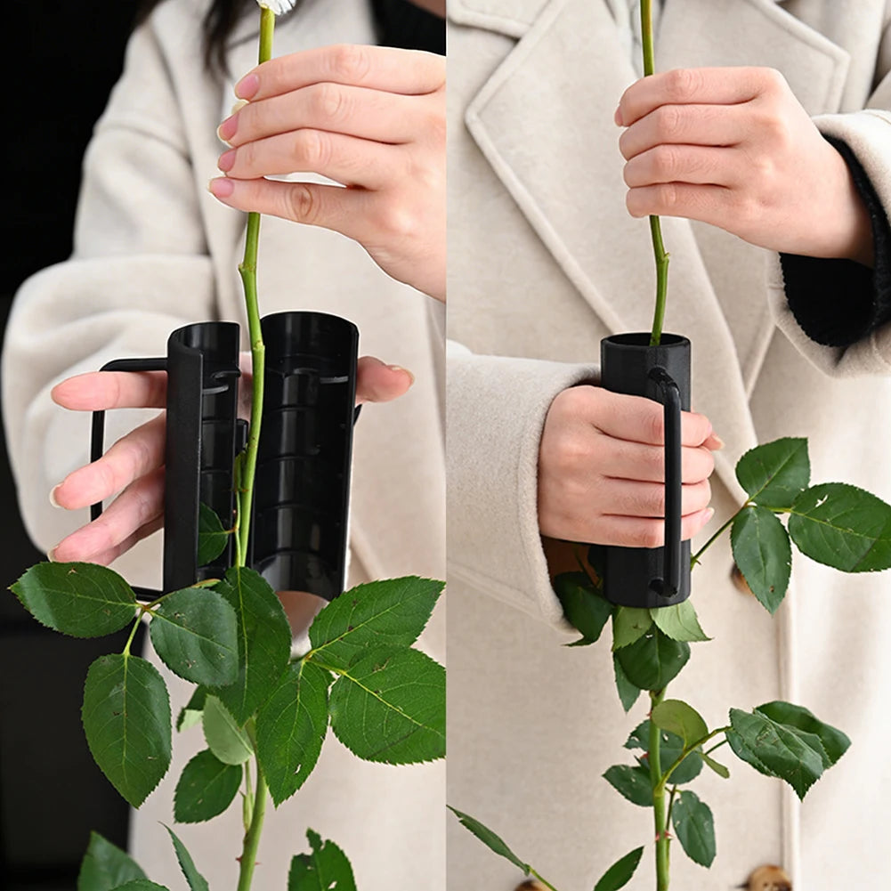 For Flower Arranging Gardening Essential Gardening Tools Florist Tool Rose Thorn Remover and Stem Trimmer Cylindrical Design