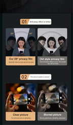 Privacy Screen Protector For iPhone 17 Pro Max Anti-Spy Glass For iPhone 16 15 14 13 12 11 Pro Max Privacy Film iPhone 17 Pro