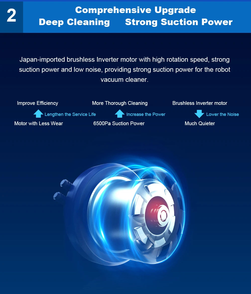 Liectroux / LILIN X6 Robot Vacuum Cleaner,Laser System,Wet Dry Mopping,6500Pa, Multi-Floor Map,Zone Cleaning,APP Restricted Area