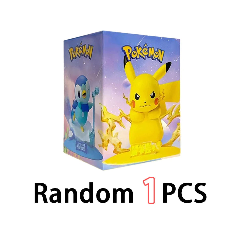Pokemon Series Blind Box Pikachu Mewtwo Anime Figures Ornaments Dolls Gardevoir Sylveon Model Fans Desktop Car Christmas Gift