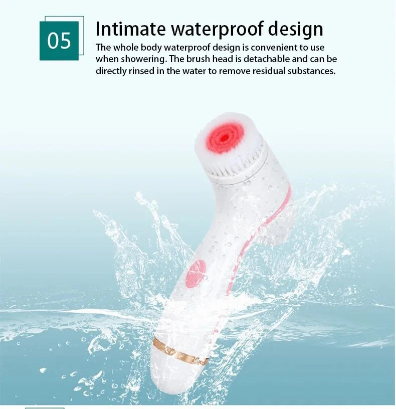 NEW Cleansing Brush Sonic Nu Face Rotating Cleansing Brush Galvanica Facial Spa System Can Deeply Clean and Remove Blackheads