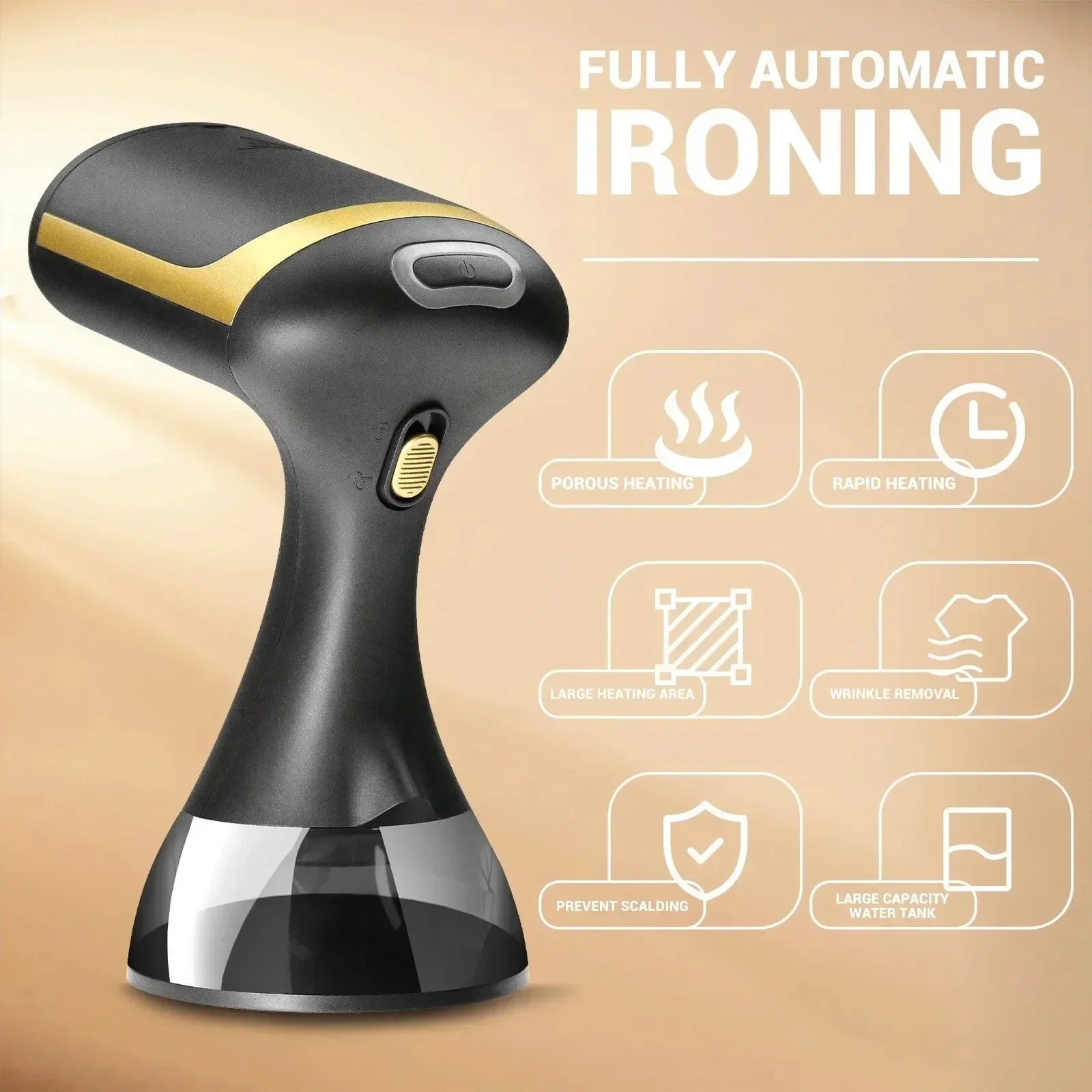 220V Handheld Garment Steamer 1300W Electric Household Fabric Steam Iron 350ml Portable Vertical Fast-Heat for Clothes Ironing