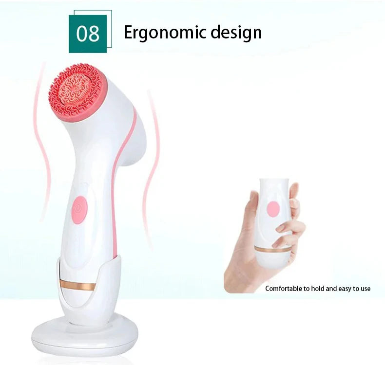 NEW Cleansing Brush Sonic Nu Face Rotating Cleansing Brush Galvanica Facial Spa System Can Deeply Clean and Remove Blackheads