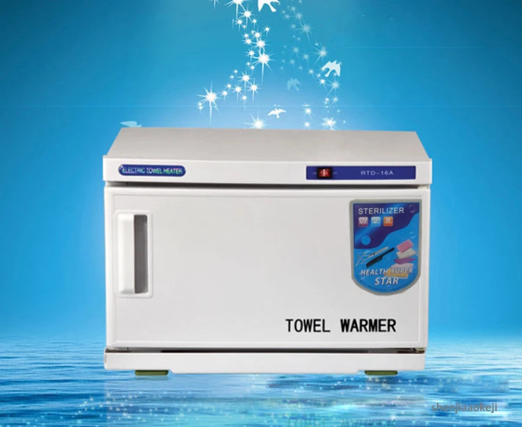 16L Towel Warmer Sterilization Cabinet With UV Disinfection for Facial Salon Spa Towel Hot Towel Heating Cabinet Box 110v/220v