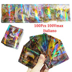 60-100Pcs New English French Spanish Pokemon Cards GX MEGA EX TAG TEAM Vstar Game Battle Card Hot Sale Collection Card Kids Gift