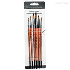 6/24/30Pcs Artist Paint Brush Set for Watercolor, Acrylic, Oil and All Media, Suitable for Canvas, Paper, Ceramic, Nylon Hair, W