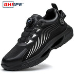 Men's Safety Shoes Protection And Elastic Safety Boots Fashionable Casual Shoes Breathable Odor Protection Men's Work Shoes