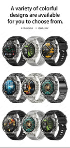 2026New Military T-Rex3 GPS Map Navigation Smart Watch 2GB RAM 1.43-inch AMOLED Screen 30M Waterproof Call Sports Smartwatch Men