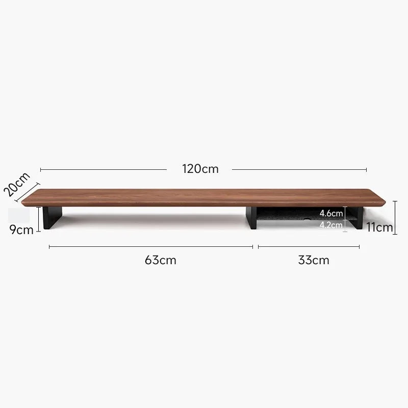 Z1 Monitor Height Increasing Rack Office Luxury Desk Setup E-sports Room Monitor Bracket Wooden Screen Stand with Compartments