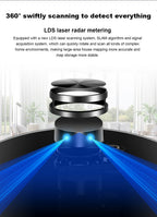 Liectroux / LILIN X6 Robot Vacuum Cleaner,Laser System,Wet Dry Mopping,6500Pa, Multi-Floor Map,Zone Cleaning,APP Restricted Area