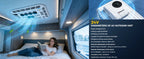 RV Rooftop Parking Air Conditioner 12V/24V DC Electric Cooling Low Noise & 4m³ High Efficiency For Vans, Campers, Motorhomes