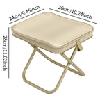 Portable Folding Fishing Chairs Lightweight Iron Alloy Frame Foldable Outdoor Camping Picnic Bench Handbag Compact Durable Stool