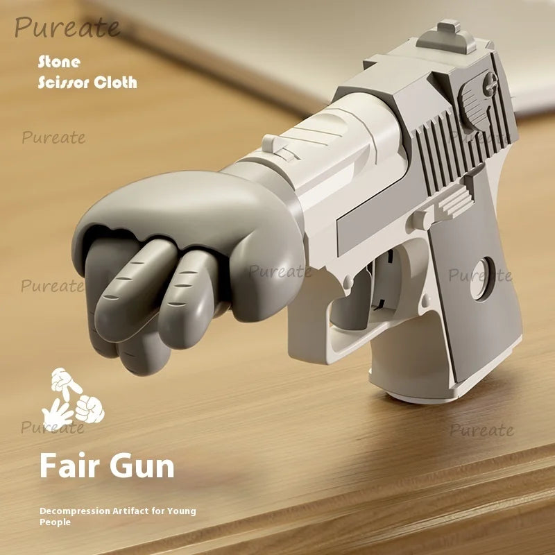 Finger-guessing Gun Scissors Rock Cloth Table Game Gun Props Tabletop Games Creative Party Props Decompression Toys
