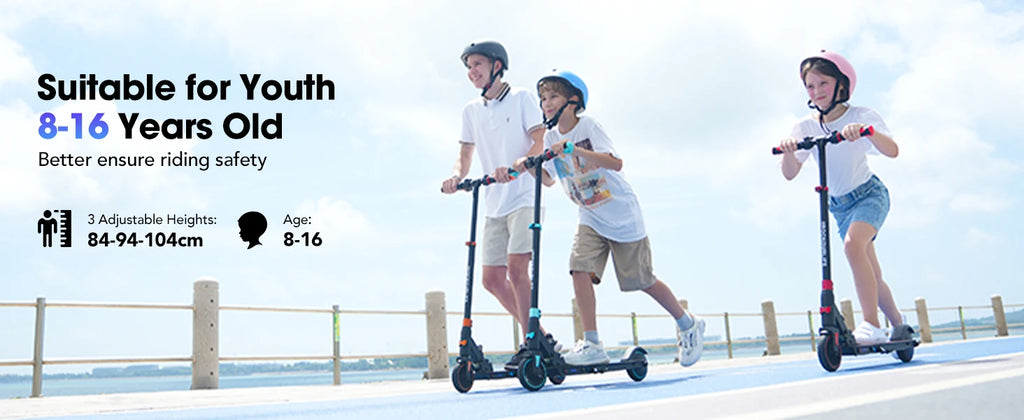 RCB R15 electric Scoot for children 8-16 years old, for children, for 8 kg, foldable, Double brake system, Max 16KM range