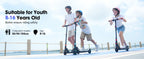 RCB R15 electric Scoot for children 8-16 years old, for children, for 8 kg, foldable, Double brake system, Max 16KM range