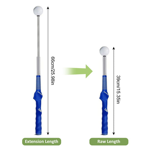 Retractable Golf Swing Training Aid Rhythm Click Sound Golf Grip Trainer Attachment for Indoor Practice Golf Accessories