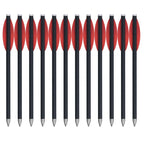 Mixed carbon crossbow for outdoor sports shooting, 6.3 inch, Willow feather, 6pcs/12PCs/24PCs