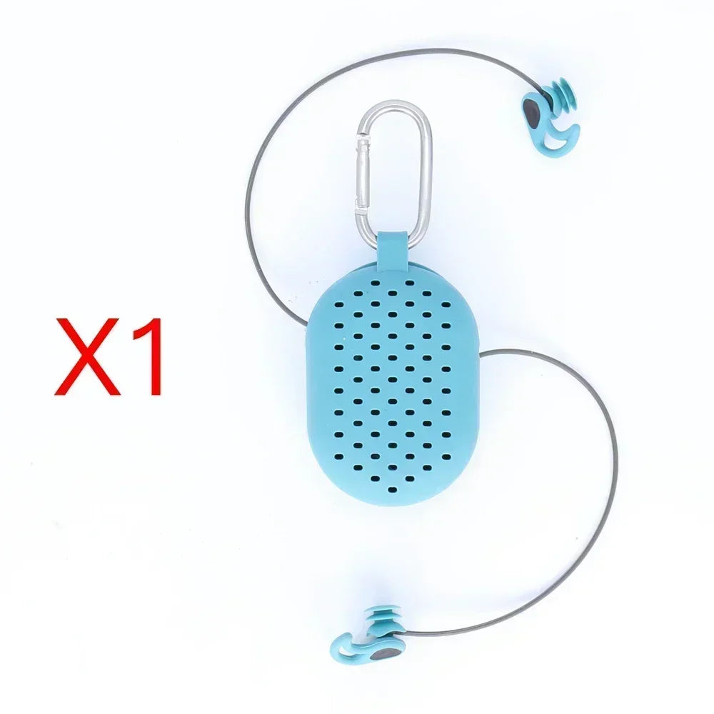Swimming Ear Plugs for Adults, 3 Pairs Waterproof Reusable Silicone Swim Earplugs with Removable Cord,Perfect for  Water Sports