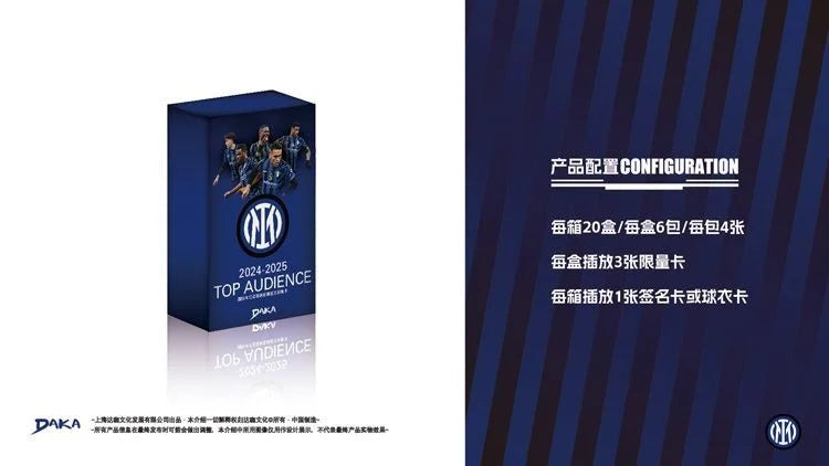 Wholesale Daka 2025-2026 Collection Cards Top Audience Machester Cuty Juventus Ac Milan Internazionale Milano Football Star Toy