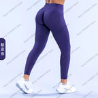 Women's High Waist Seamless Yoga Leggings Tummy Control Butt Lifting Workout Pants Soft Athletic Leggings for Gym Fitnes Running