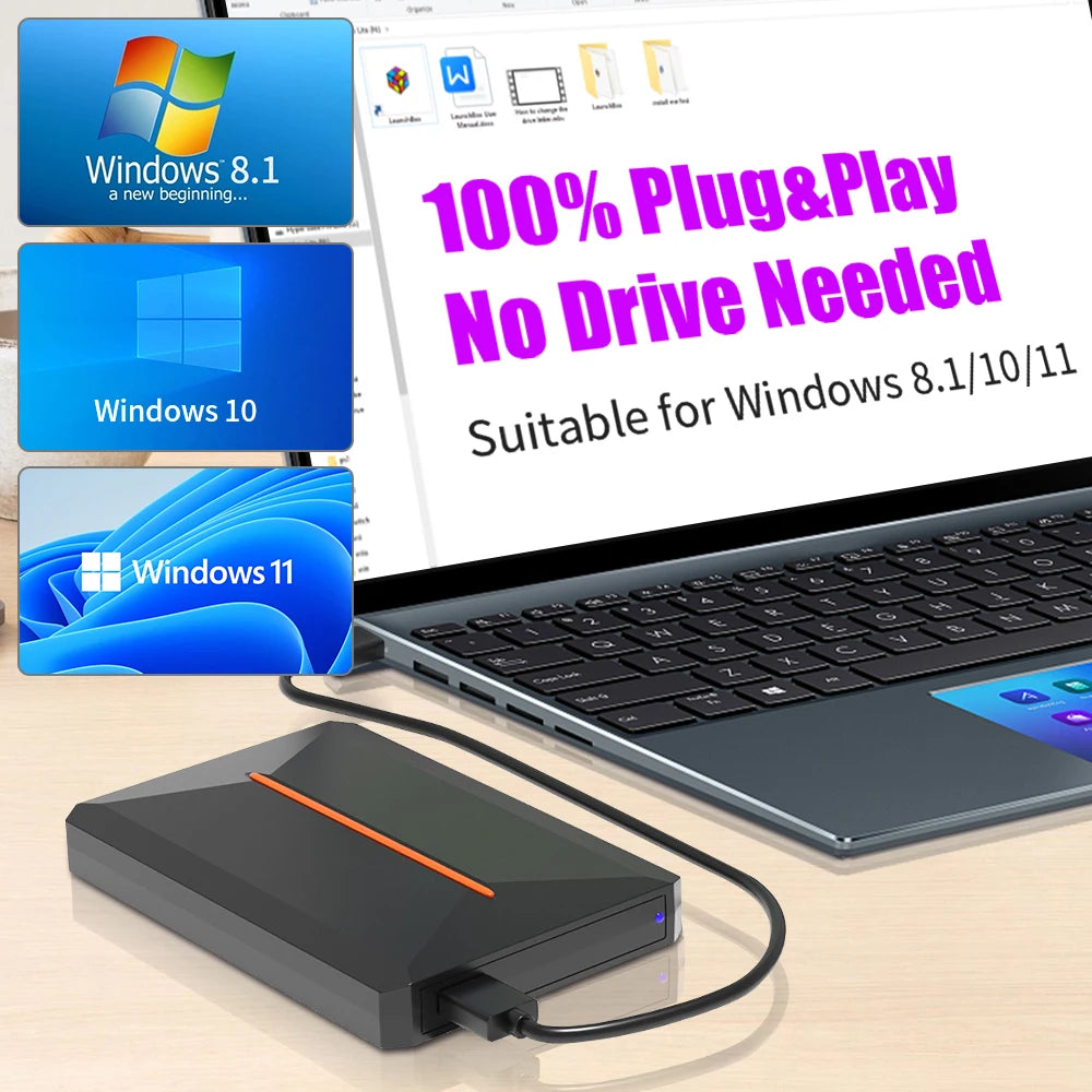 3760+ 3D/AAA Games for PS4/PS3/PS2/Switch/WII/WIIU/N64/DC etc Portable 500GB Launchbox External Gaming Hard Drive for Windows PC