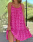 2026 Summer New Cross border Amazon European and American Leisure Style Printed Sleeveless Large Swing Strap Dress