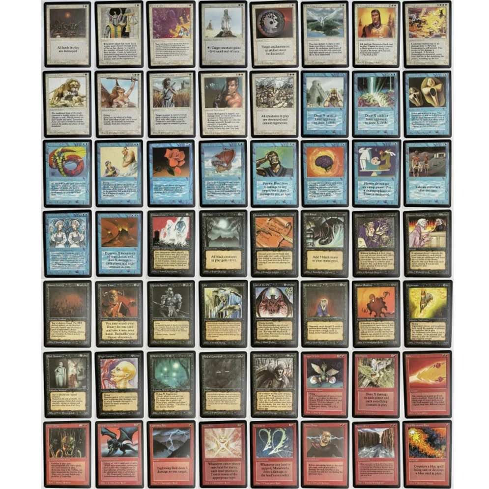 Whole Set TCG Cards for Home Play Proxy magical power9 beta fetch lands VMA dual  shock land The One Ring gathering Sol Ring