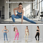 Activewear Set 2-Piece: Sports Bra & High Waist Leggings, Workout Outfit for Yoga, Running, Fitness & Gym Clothing for Women’s